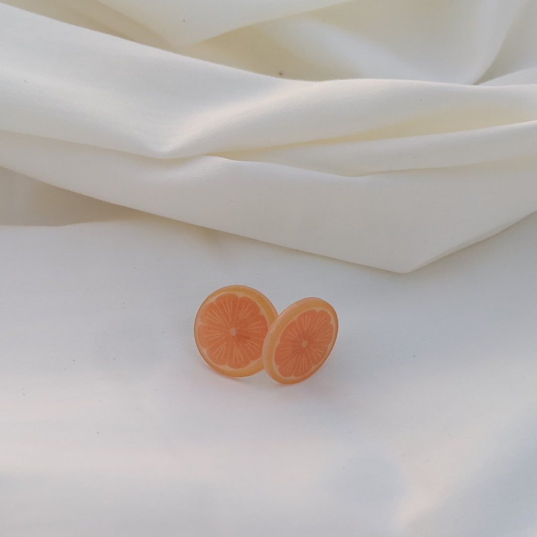 Orange Fruit Earring