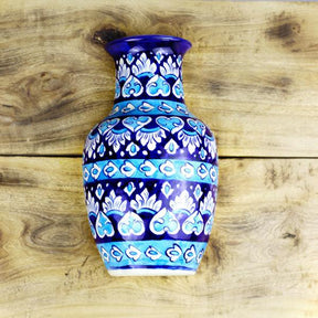 Felicity Half Vase-Blue Pottery - waseeh.com