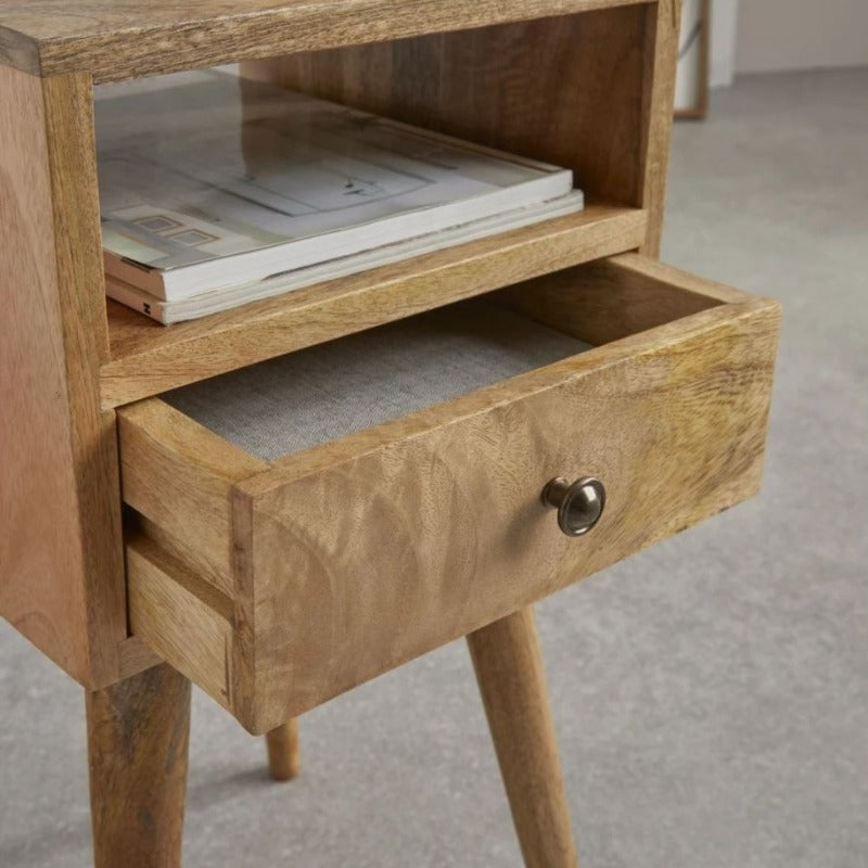 Narrow Beside Organizer Drawer Side Table