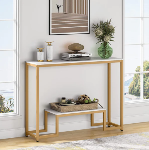 Concourse Lounge Living Room Entryway Organizer Console Table