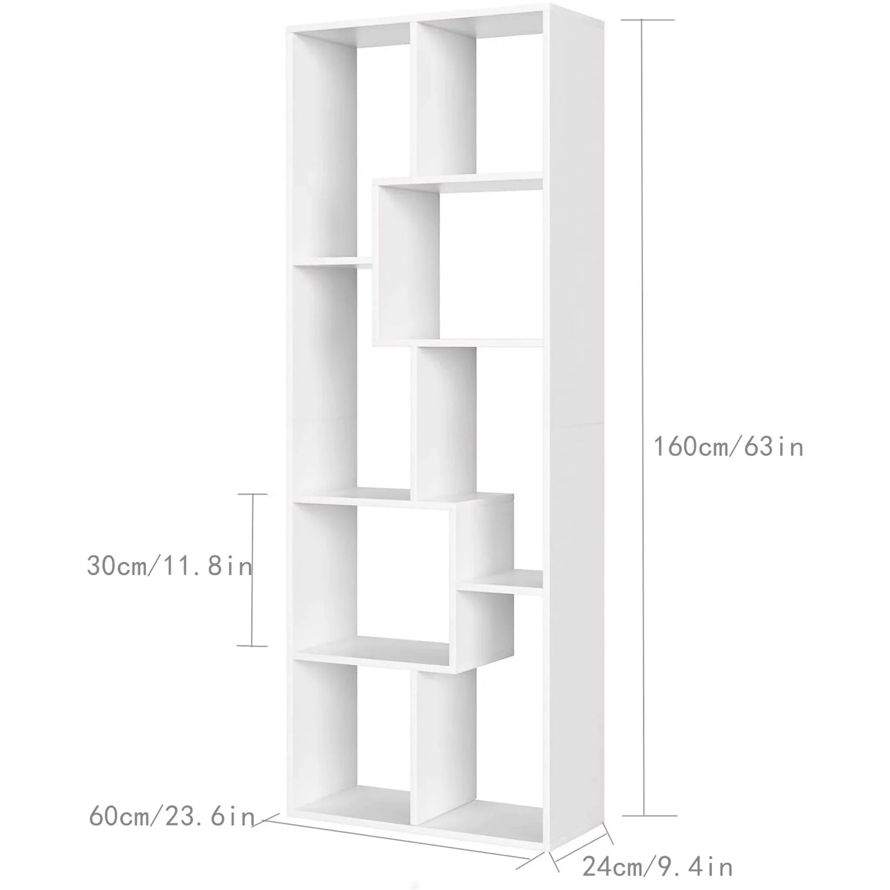 Homfa Bookcase, Tv Cabinet Cube Shelf, Storage Organizer Unit for Living Room