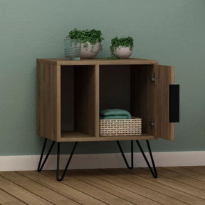 Montrose House Side Hairpin Nightstand Table - waseeh.com