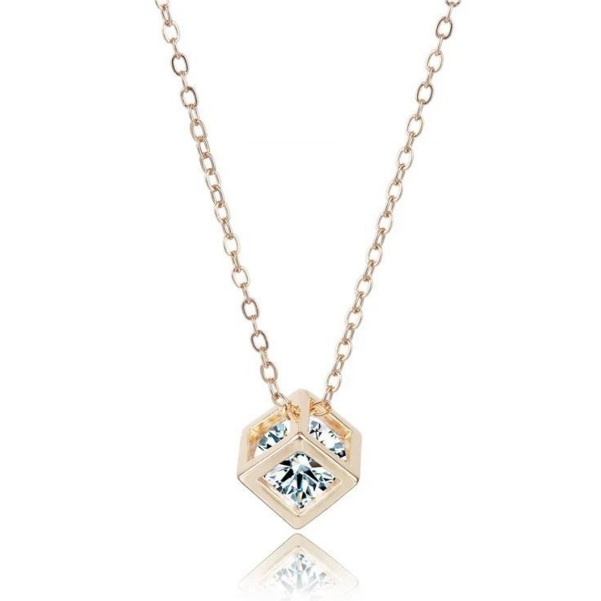 Diamond In Cage Pendent