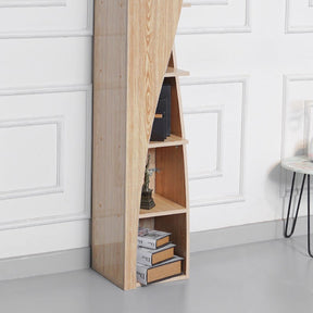 Rolling Maze Bookcase Storage Organizer Rack