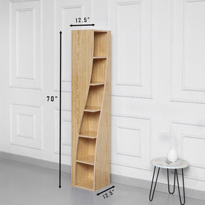 Rolling Maze Bookcase Storage Organizer Rack