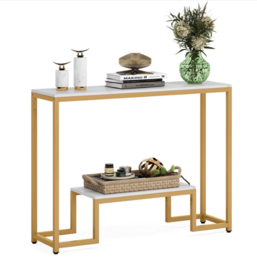 Concourse Lounge Living Room Entryway Organizer Console Table