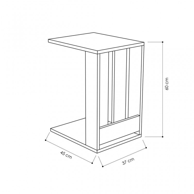 Alpha Hazel Living Lounge Bedroom Sofa Side Table