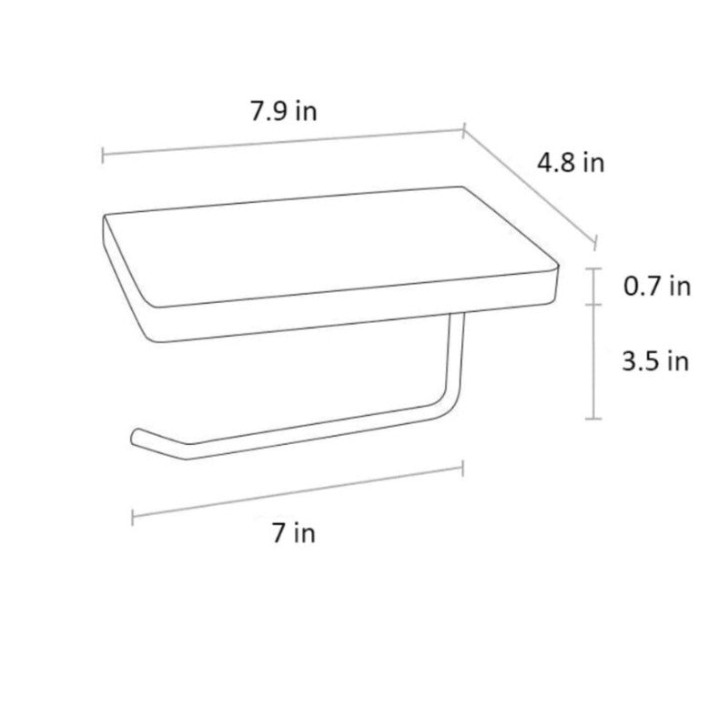 Wall Mounted Tissue Organizer Shelve