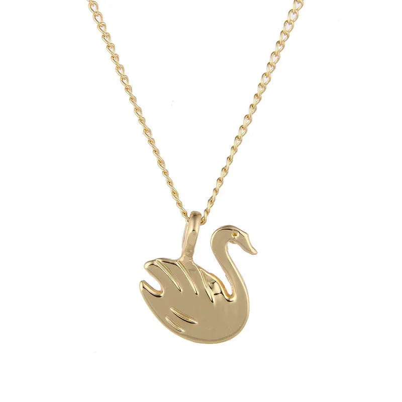 High Quality NO Dogeared LOGO Sparkling Fashion Jewelry Graceful Swan Necklace Pendant For Women Women Jewelry(Has card)