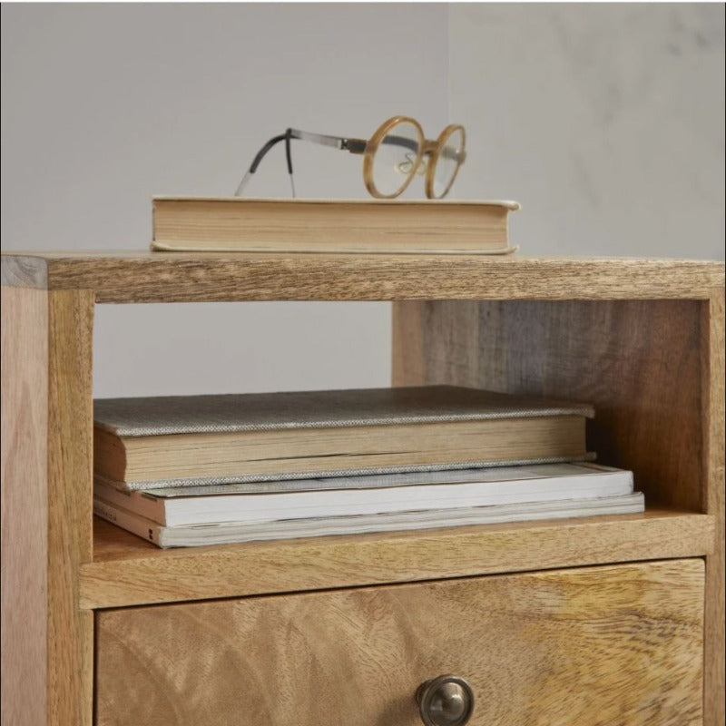 Narrow Beside Organizer Drawer Side Table